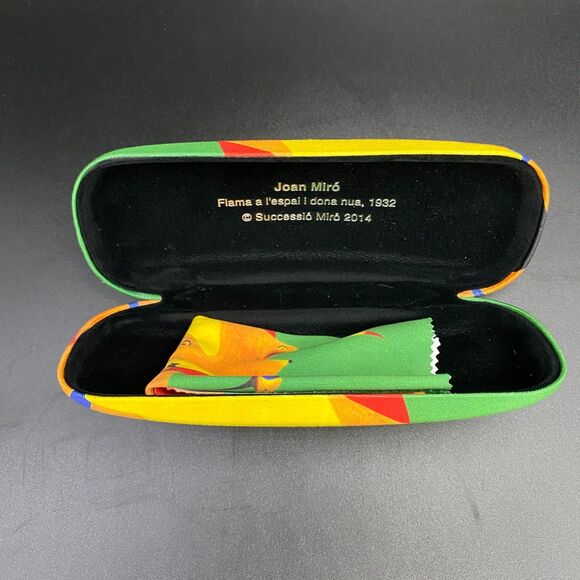 Joan Miró Eyeglass Case & Cloth Abstract Art Design - Picture 7 of 10